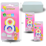 PA - 010 vela cumpleañera número 8 C/12 MW853-1C-6