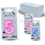 PA - 013 vela cumpleañera numero 5 C/12 F4226 o 4228 o 5505
