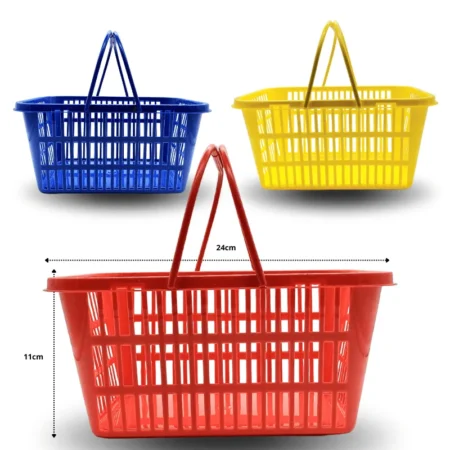 Q - 005 canasta plastica 25x18x11.5cm C/10 E7504