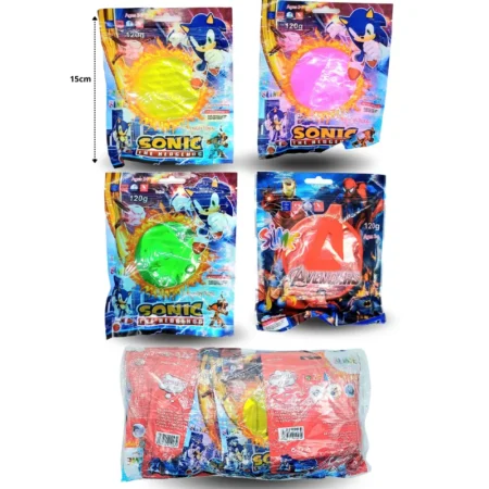 T - 015 slime sonic, kuromi, mario en bolsita C/12 0448-13C