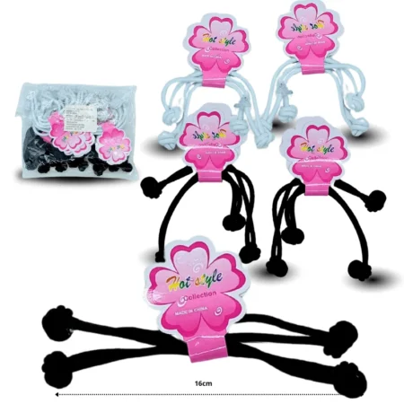 V - 004 liga nudo blanco y negro C/12 TA-0067D