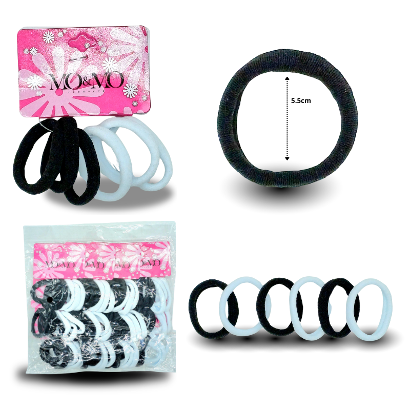 V - 014 liga licra blanca con negro 5.5cm C12 MW164-6A-4