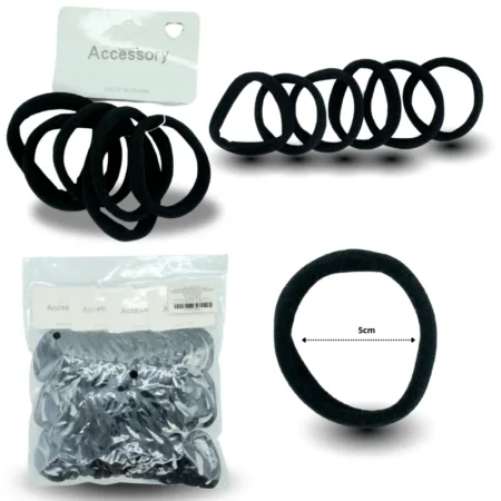 V - 015 liga licra negra 5cm C/12 5M-3