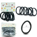 V - 033 liga licra set 6 pzas NEGRA 4cm C/12 164-8A-1