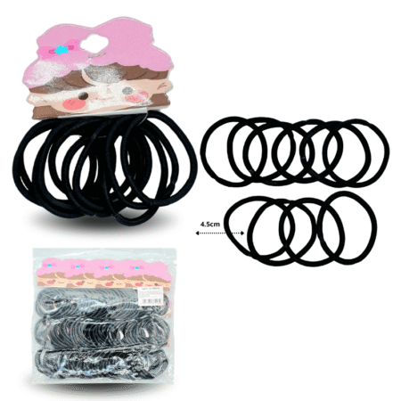 V - 094 liga color negro set 10pzas C/12 G6413