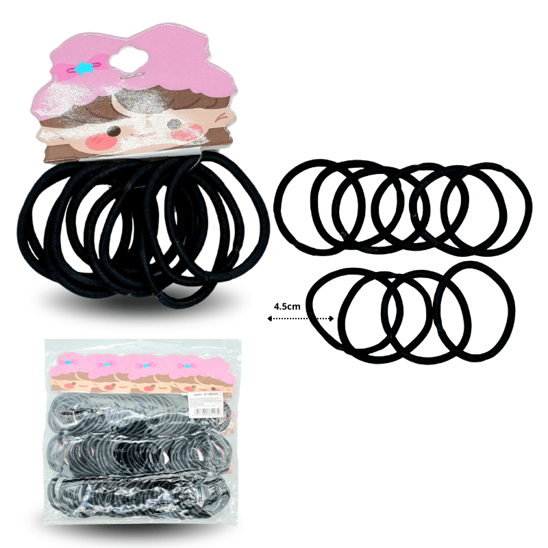 V - 094 liga color negro set 10pzas C12 G6413