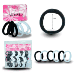 V - 280 liga licra colores blanco y negro 4cm C/12 MW164-6A-2