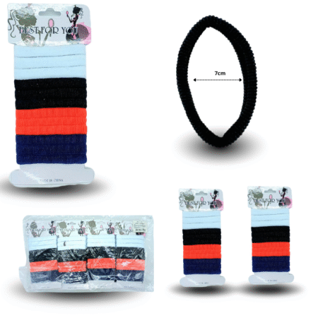 V - 551 liga licra de colores escolares en cartón set 12 pzas C/12 G6516