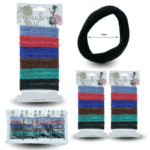 V - 551 liga licra de colores pálidos en cartón set 12 pzas C/12 G6516