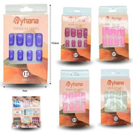 W - 001 uña postiza para dama C/12 173-3H-3