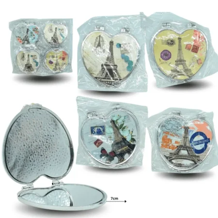 Z - 007 espejo de bolsillo decorado torre eiffel C/12 XH5185