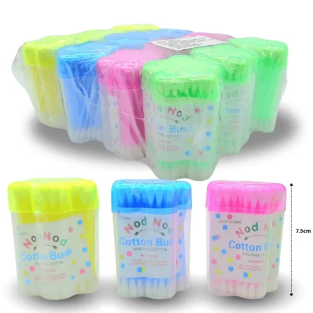 Z - 166 hisopo en tarro figura estrella variedad de colores C/12 VE-0017