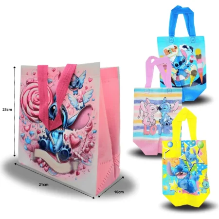 B - 022 bolsa plastificada decorada Stitch C/12 DG22-H7