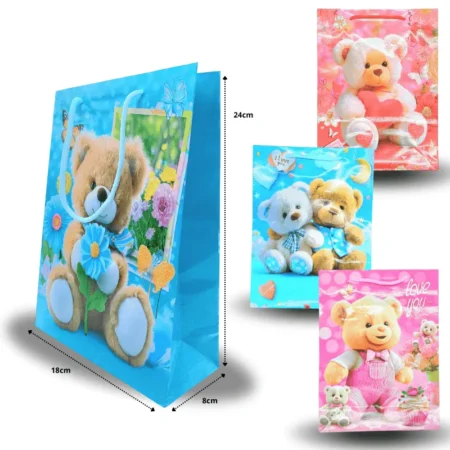 B - 956 bolsa de regalo decorada con osos C/12 ZF-36