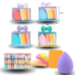 C - 085 esponja cosmética set 7pzas plana y bombon C/12 26C22