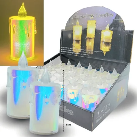 D - 007 vela led pilas incluidas C/24 F2864