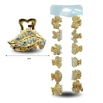 F - 008 pinza de metal mini C/12 HT-3873