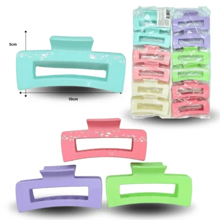 F - 017 pinza rectangular hueca brillante C/12 EEO2554