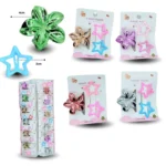 F - 038 pinza loto metálica con par de cucas estrell set 3 pzas C/12 26B-10