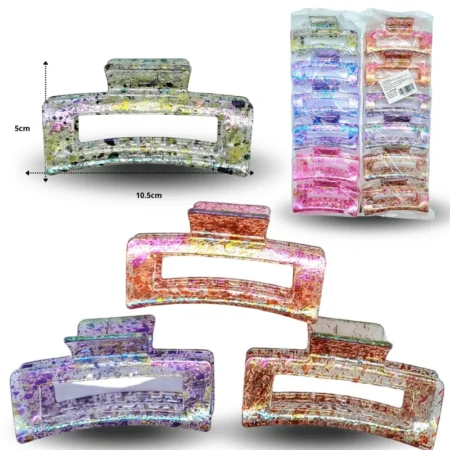F - 056 pinza rectangular salpicada 10.5cm C/12 2562