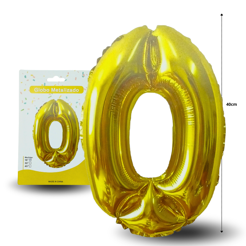 G - 003 globo número 0 40cm C 10 GLO-C1110A