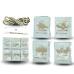 J - 068 pico dorado figura con par de pasador dorado set 3 pzas C/12 26D41