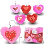 L - 018 llavero pompón corazón decorado C/12 25ZF-78