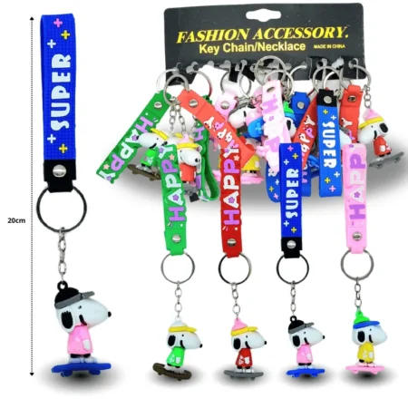 L - 053 llavero snoopy con cinta C/12 DG26-B5