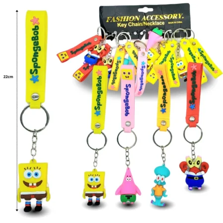 L - 367 llavero bob esponja con cinta C/12 DG26-B1