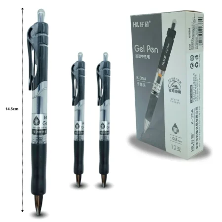 P - 970 bolígrafo de gel negro 15cm C/12 B2724