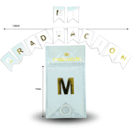 PA – 001 banderín mi graduación blanco C12 F5902