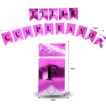PA – 002 banderín brillante liso FUCSIA C12
