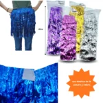 PA - 030 falda tiras tipo hawaiana con resorte y velcro ajustable C/12 45A-3