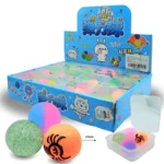 T - 003 pelota super rebote en caja set 4 pzas C/24 R58B-4