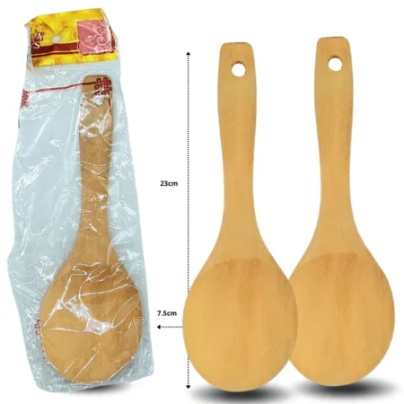 U - 003 cuchara de madera 23cm empacada individual C/10 A4631