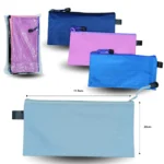 B - 017 lapicera o cosmetiquera rectangular plastificada color liso surtidos C/12 B3179