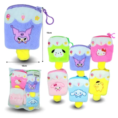 B - 024 monedero peluche paleta helada sanrio C/12 249W-1