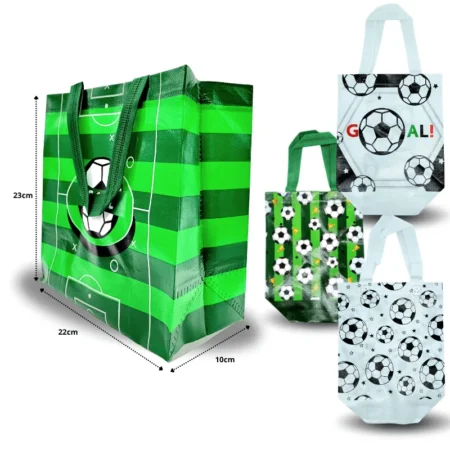 B - 026 bolsa plastificada decorada futbolera C/12 26A-59