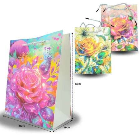 B - 059 bolsa de regalo decorada cartón grueso C12 HMQ-29