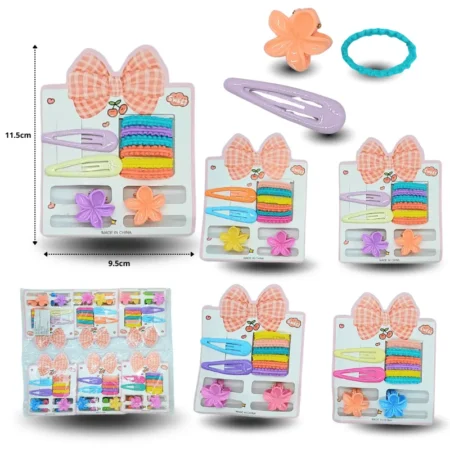 F - 049 pinza loto con ligas y par de cucas set 10 pzas C/12 26B-48