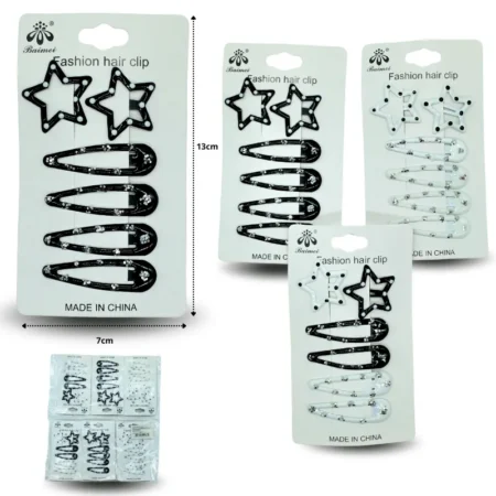 J - 067 cuca en planilla estrella y ojal set 6 pz C/12 HT-4168