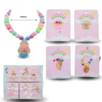 K - 009 pulsera infantil blister arcoiris C/12 11J-3