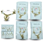 K - 010 pulsera perlas y dije C/12 11J-30