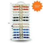 K - 012 pulsera  mariposa cristales C/12 26A189