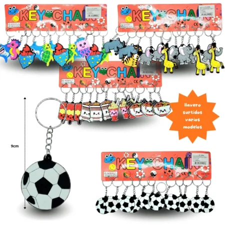 L - 084 llavero plano surtido C/12 HT-4194
