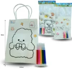 P - 005 bolsa de regalo papel con plumines y dibujo para colorear C/10 F254V-36