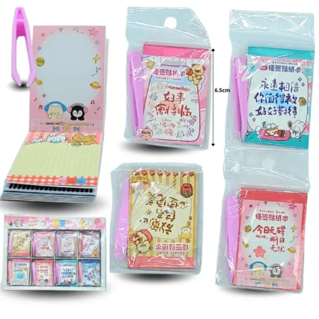 P - 021 mini libreta con pinza para stickers C/40 F62-8