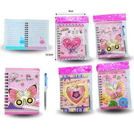 P - 067 libreta con pluma decorada 3D C/12 HG26A-31