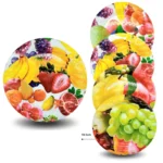 Q - 002 plato melamina decorado 19.5cm C/10 AA-0226-1
