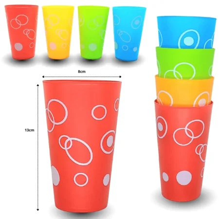 Q - 008 vaso plastico decorado C/10 AD-3404